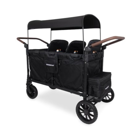 WonderFold W6 Luxe PRO 6 Stroller Wagon - Black	W6LUXP-JBLK 604085003712 Tjskids.com