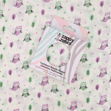Zappy Zebra Muslin Swaddle - Opulent Owls