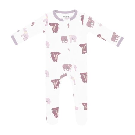 Kyte Baby Zippered Footie - Elephant Tjskids.com
