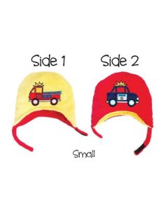 Reversible Winter Hat Firetruck and Police
