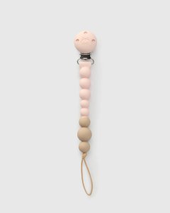 Loulou Lollipop Pacifier Clip - OneC - Pink Quartz