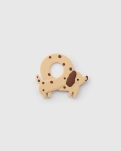 Loulou Lollipop Silicone Teether - Pretzel Dog