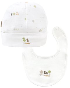 Kushies Follow Me | Hat & Bib Set - Preemie