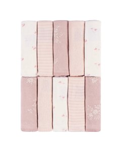 10-Pack Washcloths - Pink