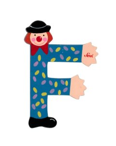 Clown Wooden Letter - F