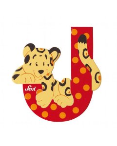 Animal Wooden Letter - J