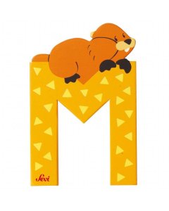 Animal Wooden Letter - M
