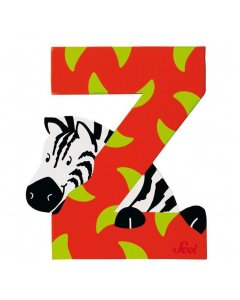 Animal Wooden Letter - Z