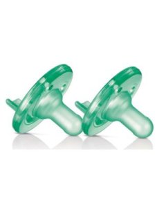 Soothie Pacifier 0-3 m - Green 2 Pack 