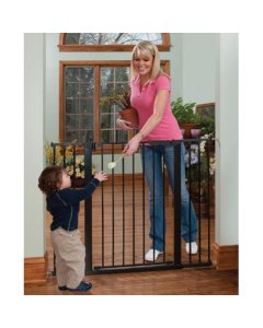 Extra Tall/Wide Auto Close Gateway - Black-G1201