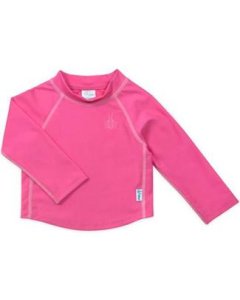 Long Sleeve Rashguard Shirt - Hot Pink