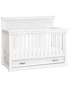 Langford 4 in 1 Crib with Storage Drawer - Warm White