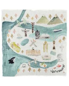 City Muslin Swaddle Blanket - Vancouver