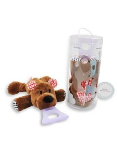 4 In 1 Pacifier holder Plush toy Teether - Bear