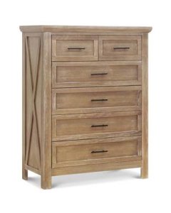 Emory Farmhouse 6 Drawer Chest - Driftwood