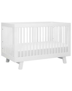 Hudson 3 In 1 Crib With Toddler Rail - White