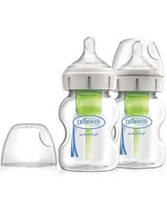 Options Wide Neck Glass Bottle 2 Pack 5oz