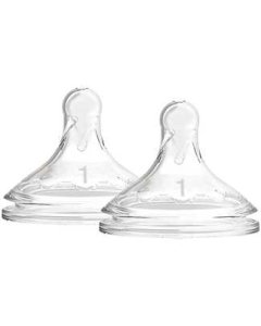 Options+ Wide Neck Level 1 Nipple 2 Pack