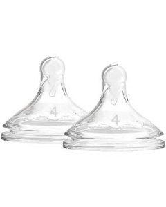 Options+ Wide Neck Level 4 Nipple 2 Pack