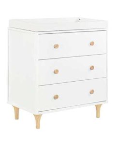Lolly 3 Drawer Changer Dresser - White Natural