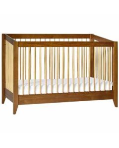 Sprout 4 in 1 Crib with Toddler Rail - Chestnut Natural