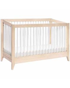 Sprout 4 in 1 Crib with Toddler Rail - Washed Natural White