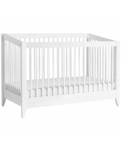 Sprout 4 in 1 Crib with Toddler Rail - White