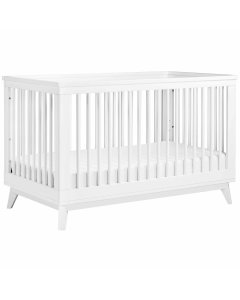 Scoot 3 In 1 Crib With Toddler Rail - White