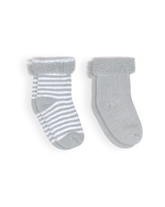 2 Pack Terry Socks - Grey