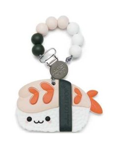 Silicone Teether & Clip Set - Ebi Shrimp