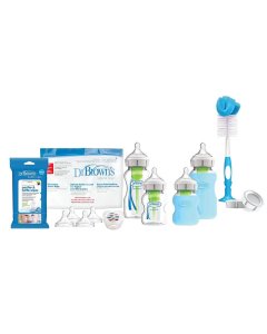 Options+ Wide-Neck Glass Bottle Starter Set