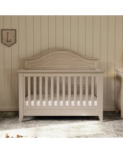 Barrow/Beckett Rustic 4-in-1 Convertible Curve Top Crib - Sandbar