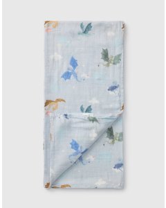 Muslin Swaddle Blanket - Magical Dragons