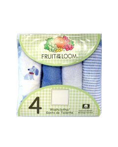 Fruit of the Loom Wash Cloths - Blue