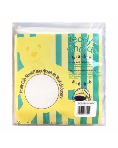Teddy's Choice Crib Sheet - White
