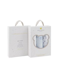 Muslin Burp Cloth 3 Pack - Blue