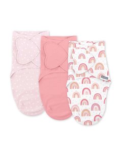 3 pack Monogram Collection Swaddle - Rainbow - Stage 1