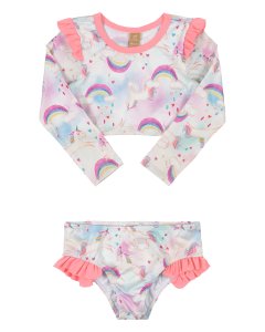 UV Protection Swimming Bikini - Rainbows