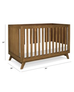 Otto 3-IN-1 Convertible Crib - Walnut