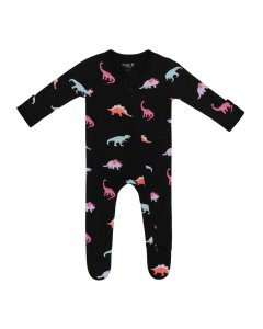 Kyte Baby Printed Zippered Footie - Midnight Roar Tjskids.com