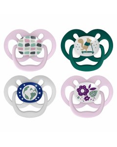 Dr Browns Advantage Pacifier - Stage 2 -Scooter Squirrel/Glow in the Dark Purple PA24005-CA	72239320495 Tjskids.com