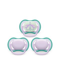 Ultra Air Day and Night 3 pk Pacifier 0 - 6m