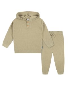 Just Born Baby Neutral 2-Piece Sweater Knit Set - TAN 0 - 3 months	GCW60506 32633139772 Tjskids.com