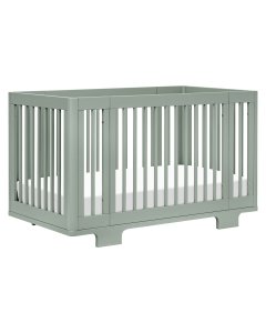 Yuzu 8 in 1 Convertible Crib with All Stages Conversion Kit - Light Sage
