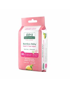 Bamboo Baby Hand & Face Wipes 30 Count