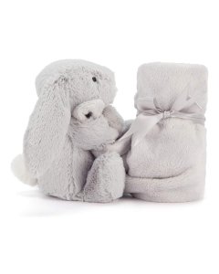 Bashful Grey Bunny Soother (RECYCLED FIBERS)