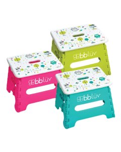 Step Folding Step Stool - Pink