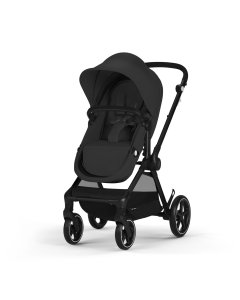 Eos Black Stroller Frame and Seat - Moon Black