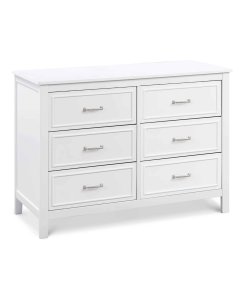 Charlie 6 Drawer Double Dresser - White