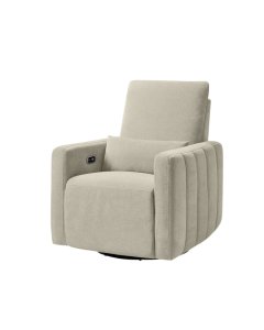 Dorian Channel Power Recliner - Crew Fog